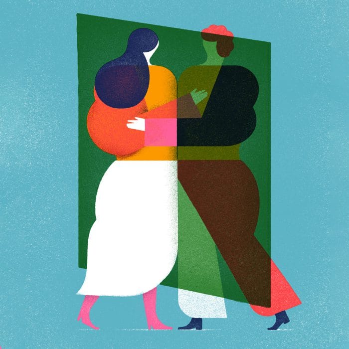 Illustration of the effects of physical isolation. Illustration for Psychologie Heute.