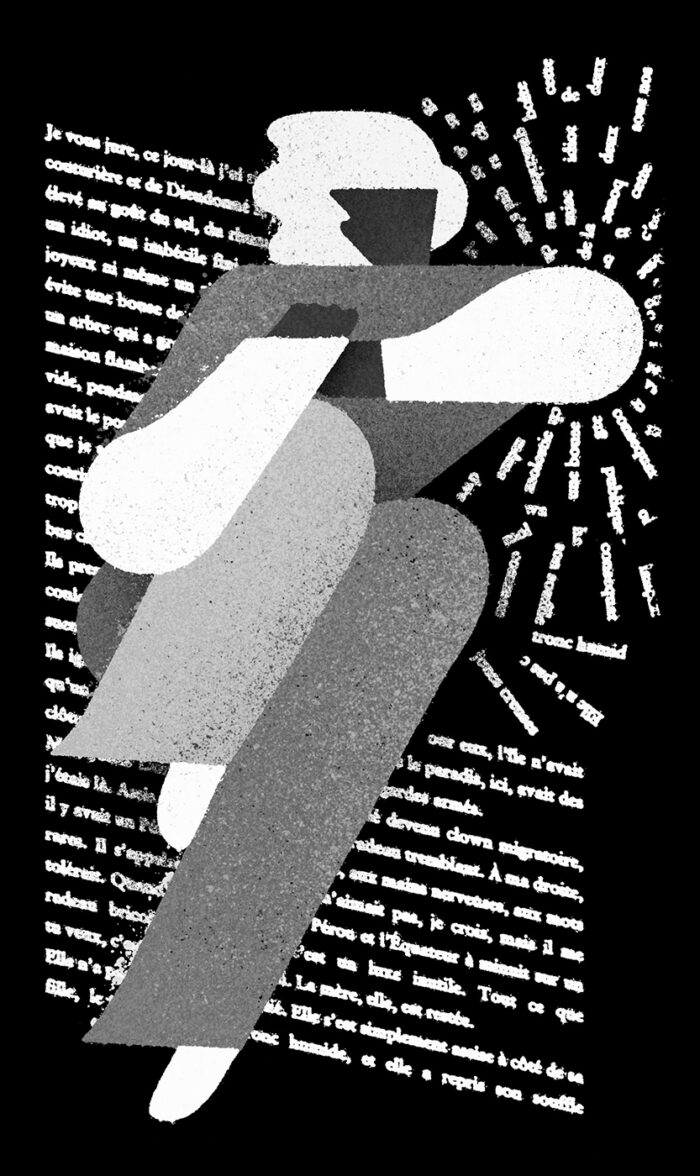 C’était ça ou mourir is a novel by Haitian-born writer Thélyson Orélien about Jonas, a migrant who flees violence in Port-au-Prince and travels across the Americas toward Canada. Illustration for Literary Review of Canada.